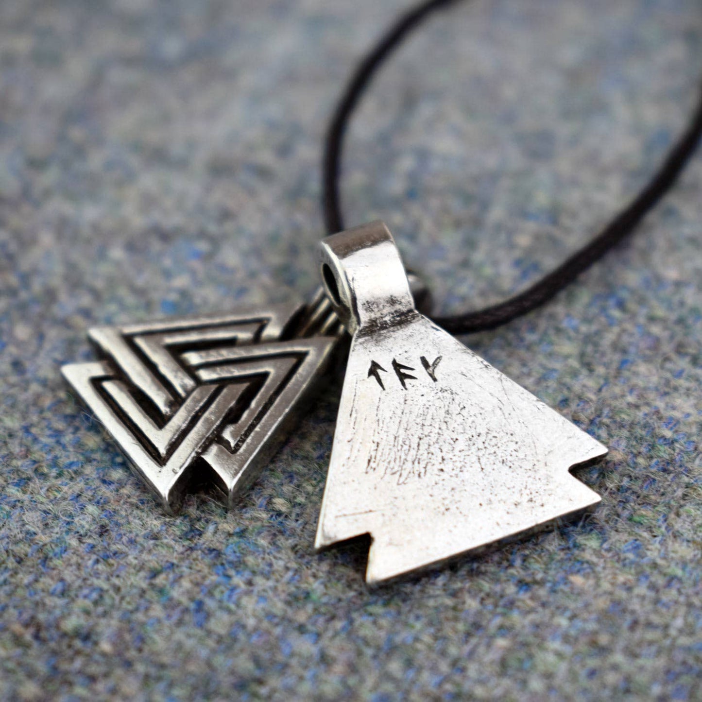 Large Valknut Viking Pendant