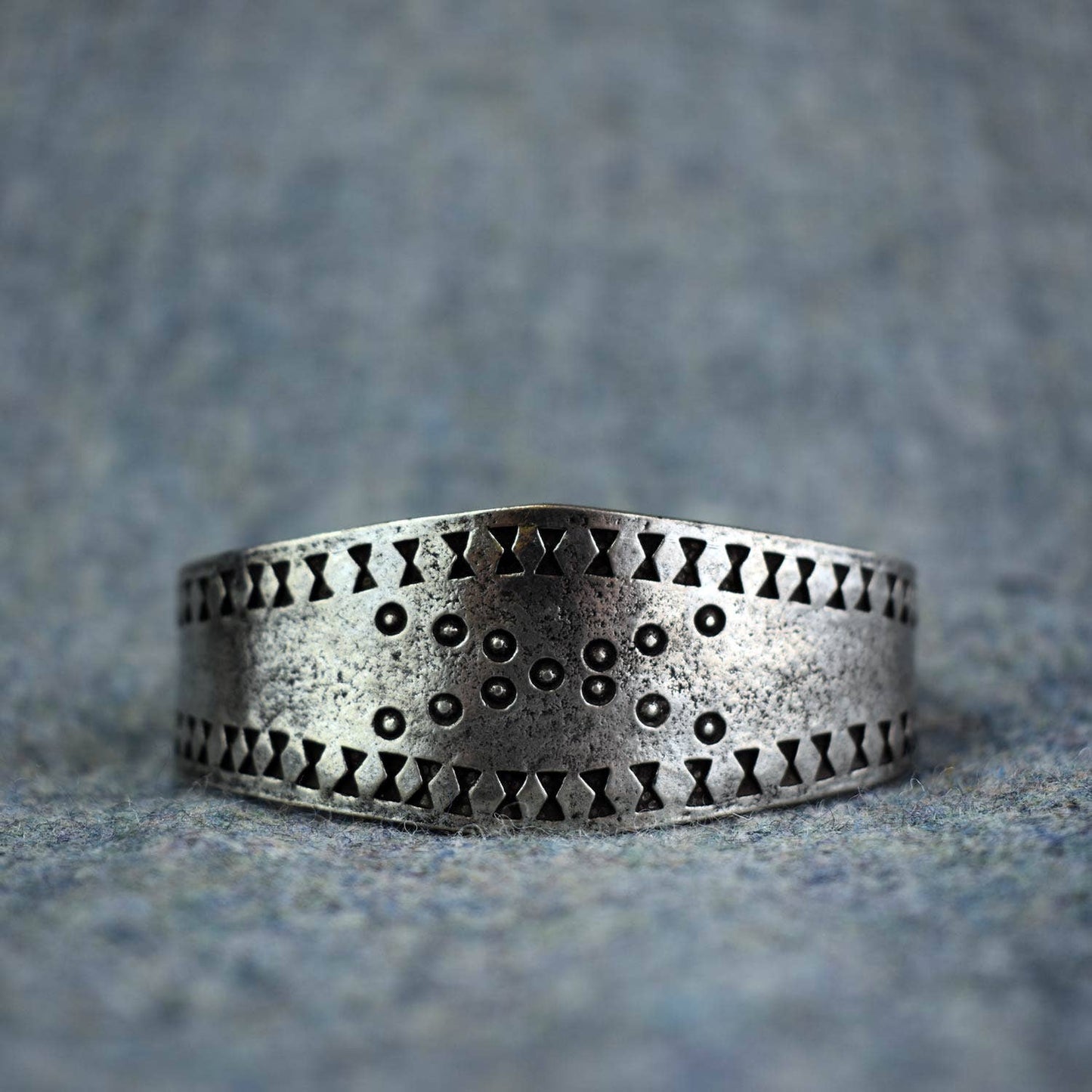Large Replica  Pewter Viking Age Cuff Bracelet