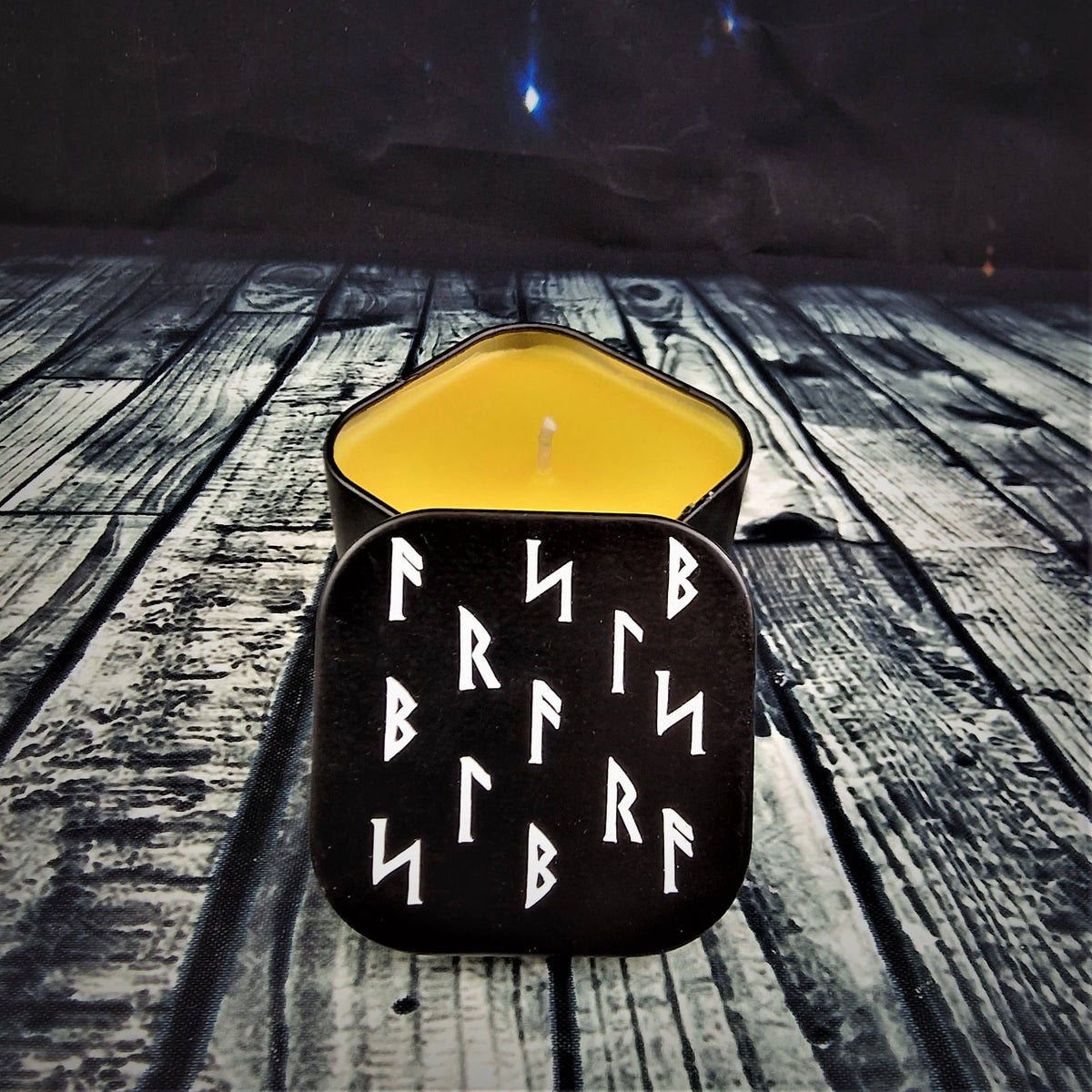 Valholl Rune Freya's Tears Rune Candle Tin – Valholl Trading Company